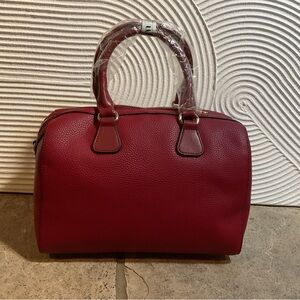 Chic Burgundy Satchel for Women